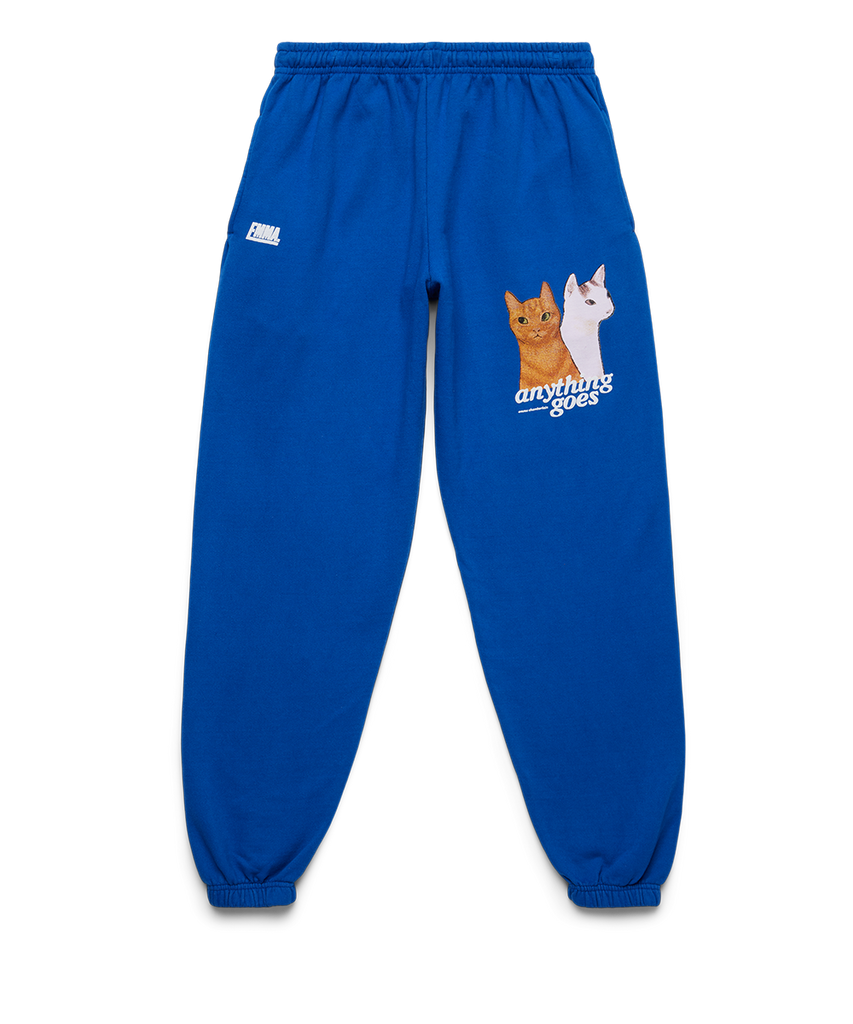 Emma chamberlain cat sweatpants hotsell